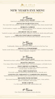 La Vela Italian menu