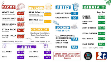 Mimi's Tacos French Fries menu
