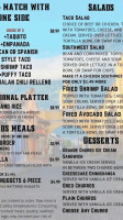 Mayan Kickback menu