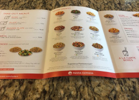 Panda Express menu
