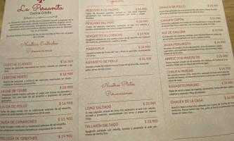 Au Bon Pain menu