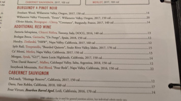 Ruth's Chris Steak House menu