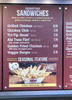 The Habit Burger Grill menu