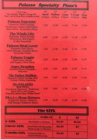 Pizza Palazzo menu