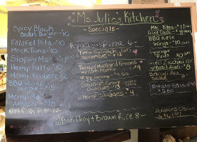 Ms. Julie's Kitchen menu