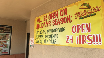 Filiberto's Mexican Food menu