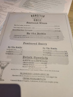 Bonefish Grill menu
