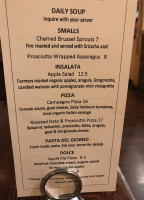 Roscoe's Pizzeria menu