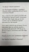 Angelina's Pizzeria menu