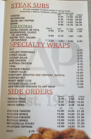 Angelina's Pizzeria menu