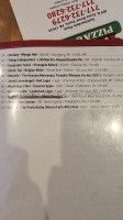 Al's Pizza menu