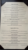 Sapori Italian Restaurant menu