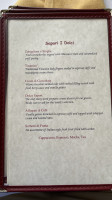 Sapori Italian Restaurant menu