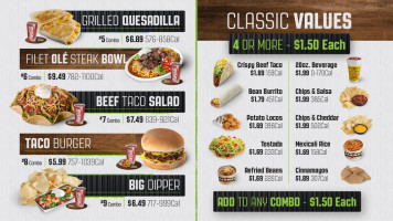 Taco Mayo menu