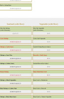 Golden Dragon Chinese menu