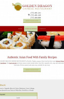 Golden Dragon Chinese menu