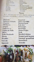 Taqueria Chapala menu
