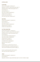 Black Bottle menu