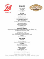 Dal Rae menu
