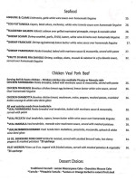 Grandma's Meatball menu