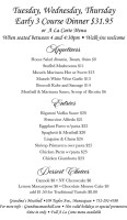 Grandma's Meatball menu
