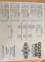 Golden House Restaurant menu