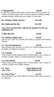Taco Bell menu
