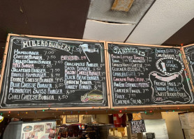 Miller's Cafe menu