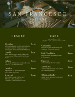 Cafe San Francesco menu