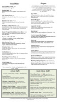 The Paper Station Bistro menu