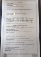 Woodbridge Inn Tavern menu