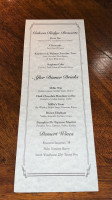 Gideon Ridge Inn menu
