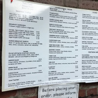 Trio Cafe menu
