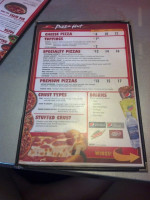 Pizza Hut menu