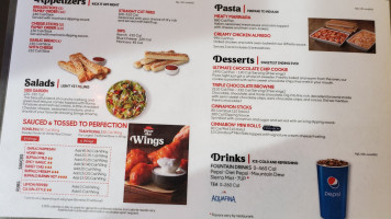 Pizza Hut menu