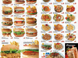 Burger City menu