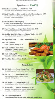 Thanh Vi menu