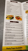 Thai Bbq menu