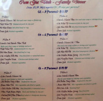 Thien Phat Rest menu