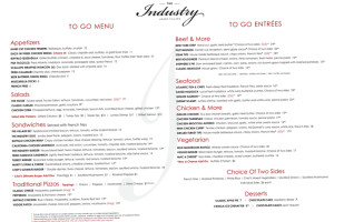 The Industry menu