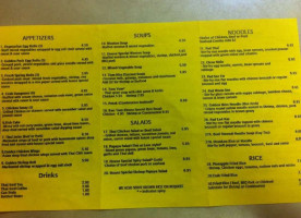 Thai Food To Go menu