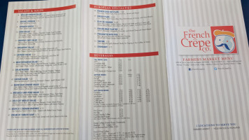 The French Crepe Company menu