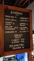 The Shambles menu
