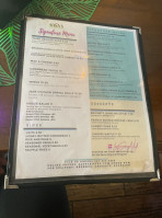 Savvy Bistro Bar menu