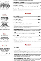 Delta Steak House menu