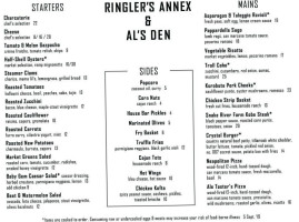 Mcmenamins Ringlers Annex menu