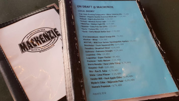 Mackenzie menu
