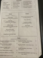 Erin's Isle menu