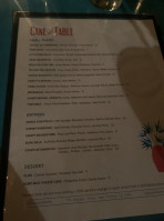 Cane And Table menu