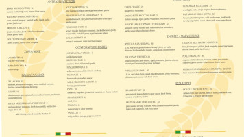 The Twenties Italian Bistro menu